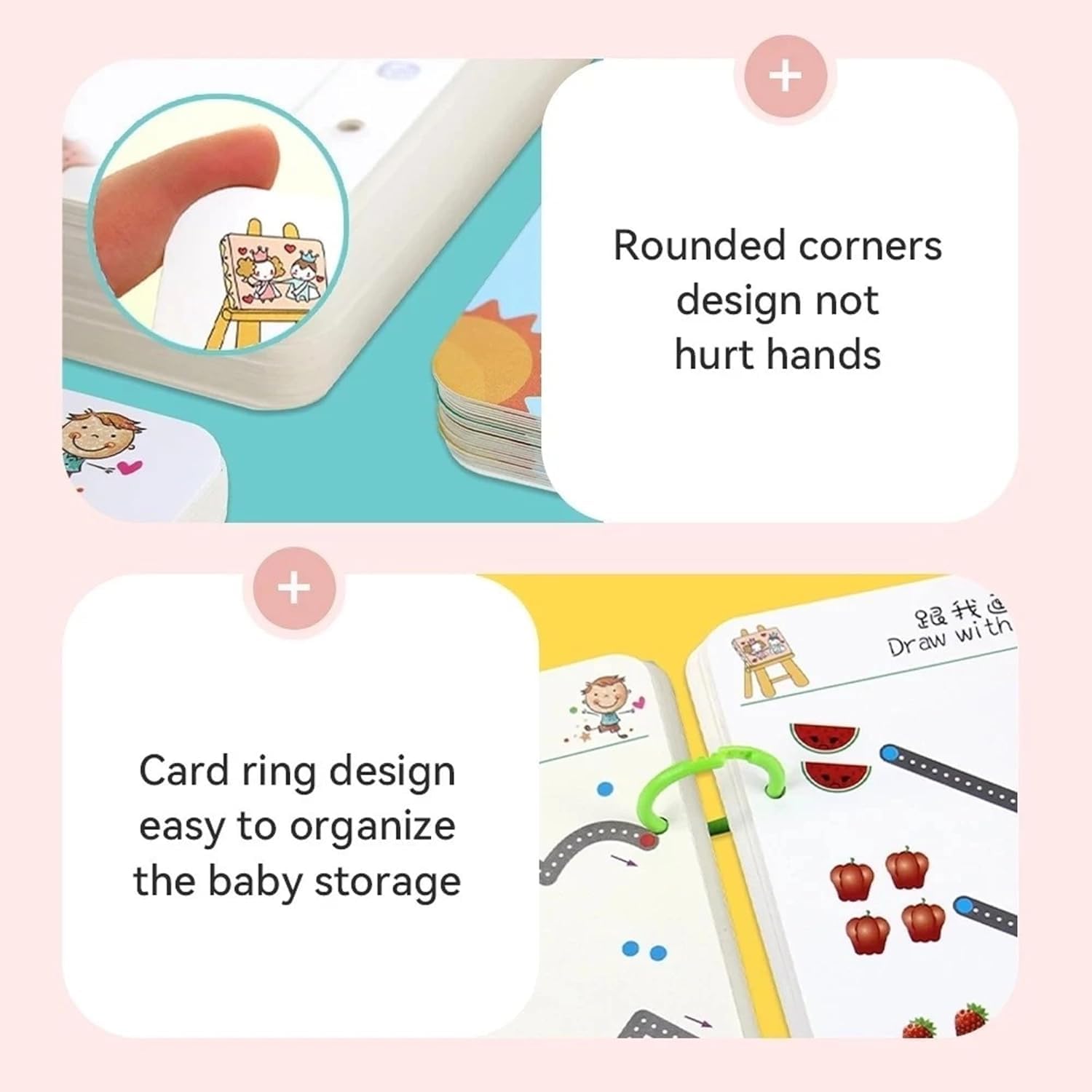 64 Pages Magical Tracing Workbook Set, Hand Writing Pen Control Training Book For Learning To Write The Alphabets & Numbers, Preschool Educational Reusable Learning Book For Kids.